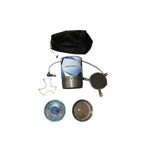 🏕️ 🔥 Firemaple Blue and Gray Camping Stove 🔥 🏕️